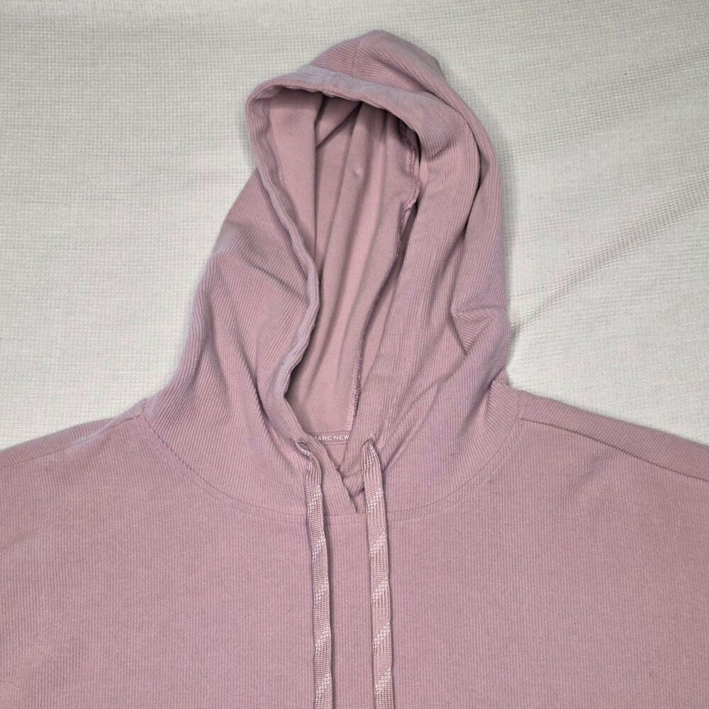 Marc New York Women’s Hooded Mauve Sweater M Kangaroo Pocket LS - Picture 9 of 13